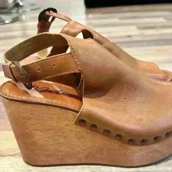 Revolve Matisse Platform Tiegs wedge Heel in Cognac Sz. 8M - Picture 3 of 8